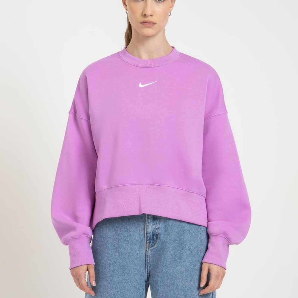 Nike Purple Oversized Long Sleeve Hoodie